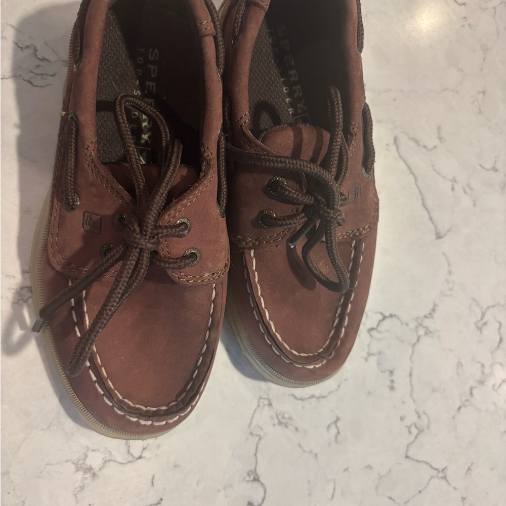 Sperry Toddler Boat Shoes in Rich Brown